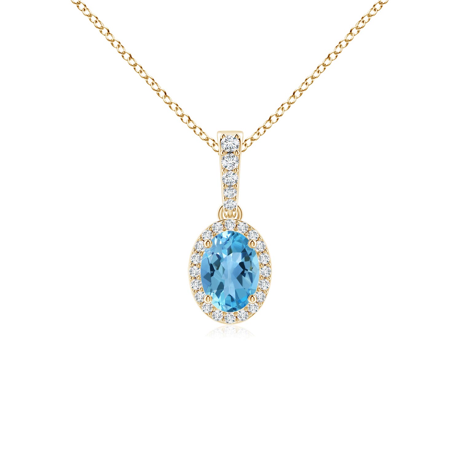 AA - Swiss Blue Topaz / 1.09 CT / 14 KT Yellow Gold