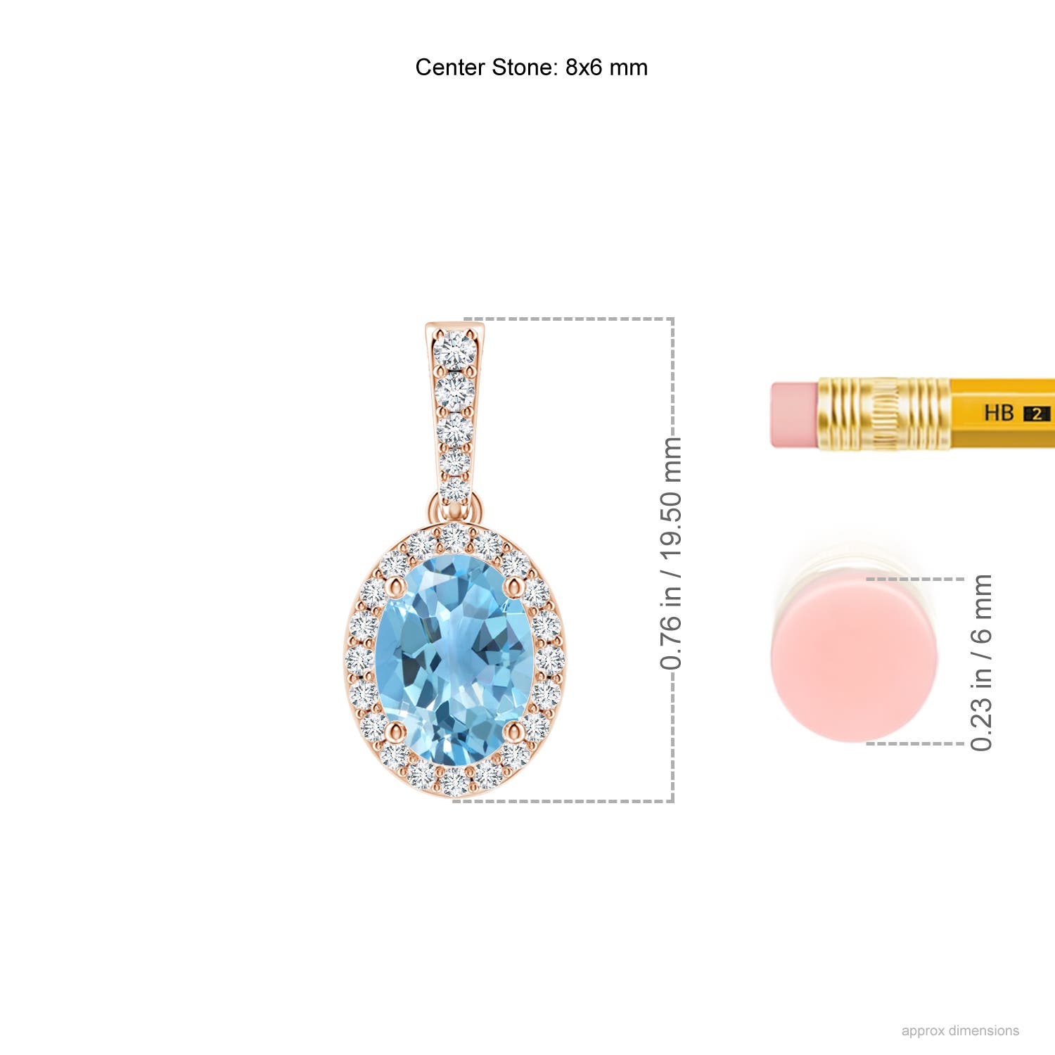 A - Swiss Blue Topaz / 1.69 CT / 14 KT Rose Gold