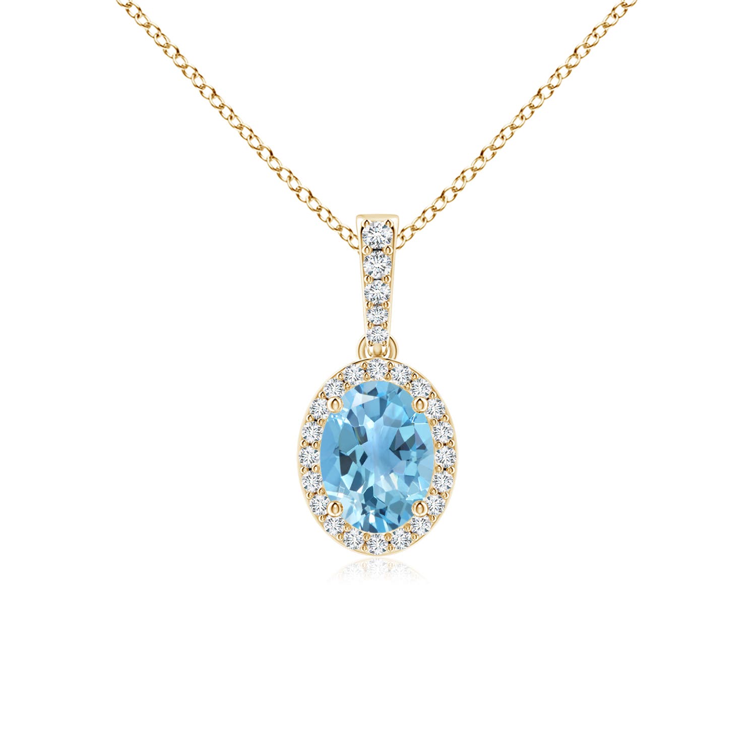 A - Swiss Blue Topaz / 1.69 CT / 14 KT Yellow Gold