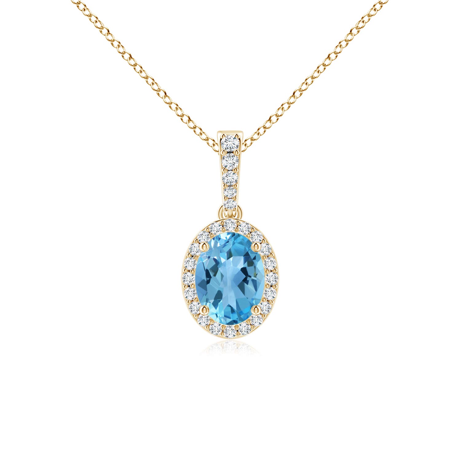 AA - Swiss Blue Topaz / 1.69 CT / 14 KT Yellow Gold