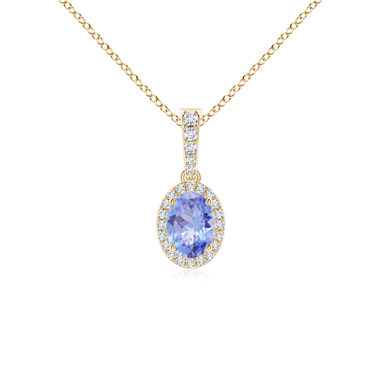 A - Tanzanite / 0.94 CT / 14 KT Yellow Gold