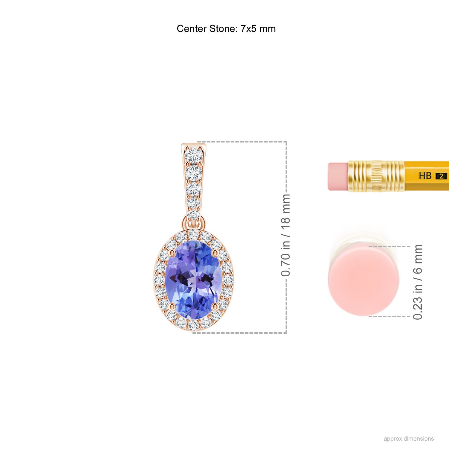 AA - Tanzanite / 0.94 CT / 14 KT Rose Gold