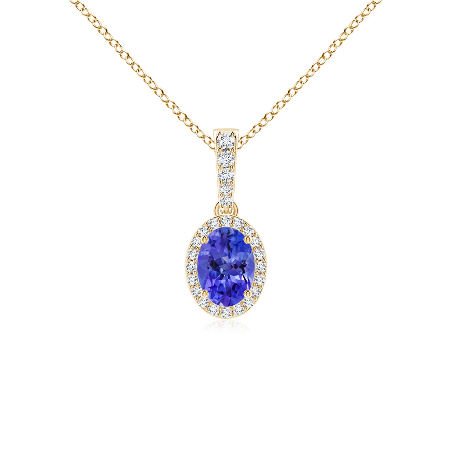 AAA - Tanzanite / 0.94 CT / 14 KT Yellow Gold