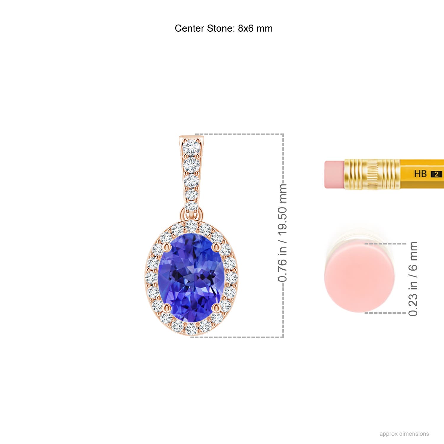 AAA - Tanzanite / 1.44 CT / 14 KT Rose Gold