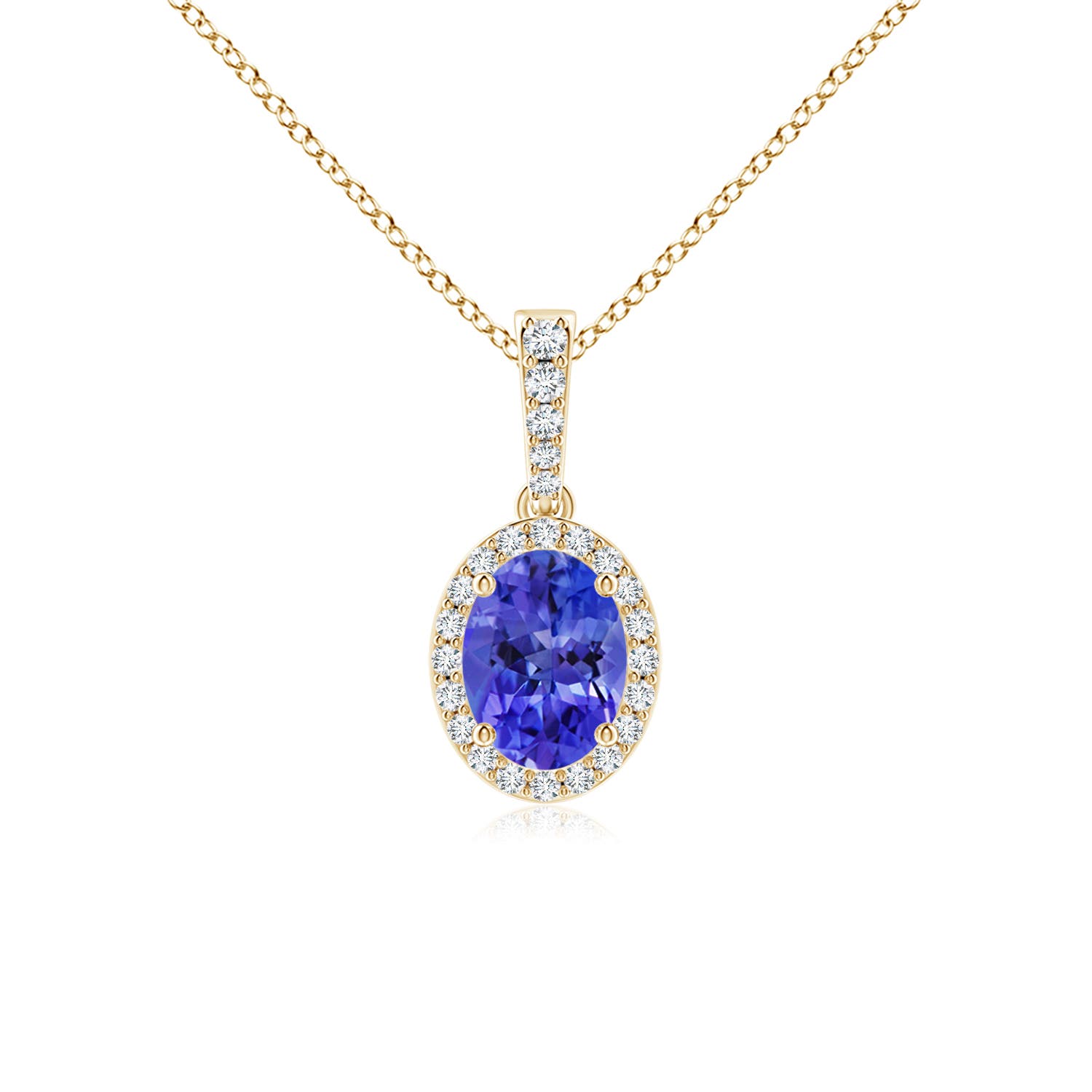 AAA - Tanzanite / 1.44 CT / 14 KT Yellow Gold