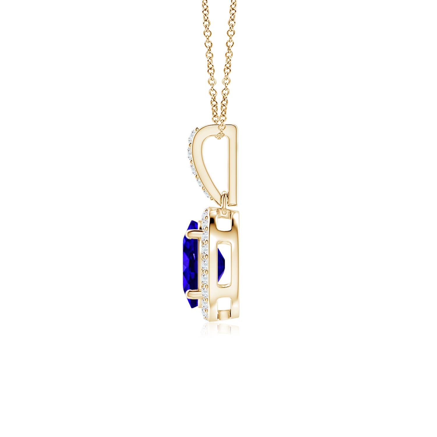 AAAA - Tanzanite / 1.44 CT / 14 KT Yellow Gold