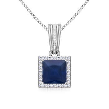 A - Blue Sapphire / 1.42 CT / 14 KT White Gold