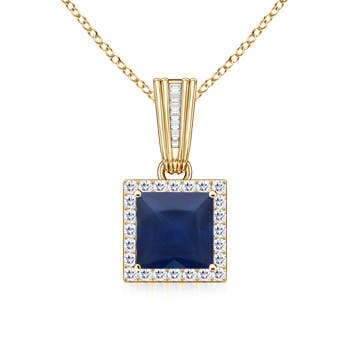 A - Blue Sapphire / 1.42 CT / 14 KT Yellow Gold