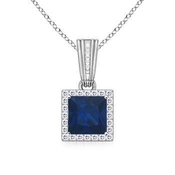 AA - Blue Sapphire / 1.42 CT / 14 KT White Gold