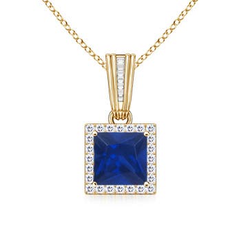 AAA - Blue Sapphire / 1.42 CT / 14 KT Yellow Gold