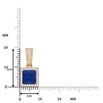 AAA - Blue Sapphire / 1.42 CT / 14 KT Yellow Gold