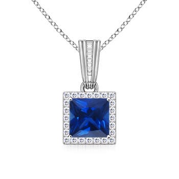 AAAA - Blue Sapphire / 1.42 CT / 14 KT White Gold