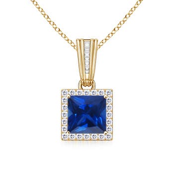 AAAA - Blue Sapphire / 1.42 CT / 14 KT Yellow Gold