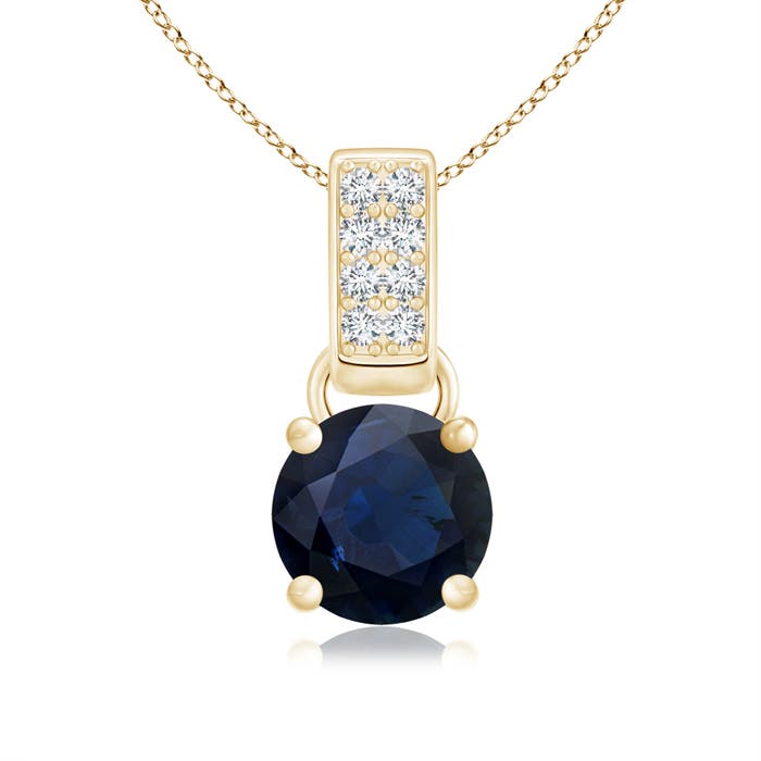 A - Blue Sapphire / 1.06 CT / 14 KT Yellow Gold