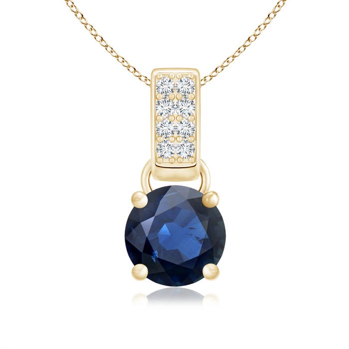 AA - Blue Sapphire / 1.06 CT / 14 KT Yellow Gold