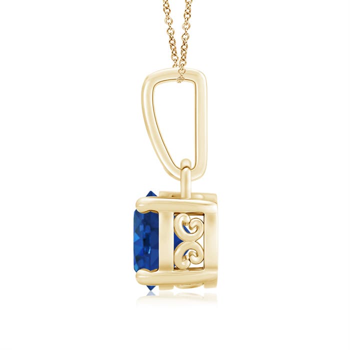 AAA - Blue Sapphire / 1.06 CT / 14 KT Yellow Gold