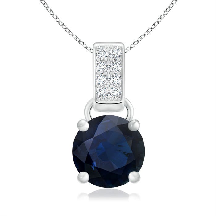 A - Blue Sapphire / 1.68 CT / 14 KT White Gold