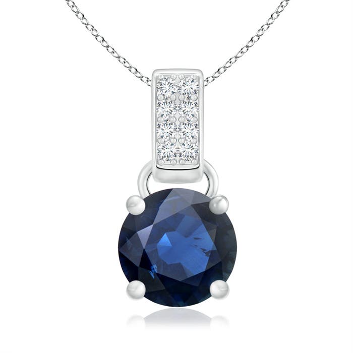 AA - Blue Sapphire / 1.68 CT / 14 KT White Gold