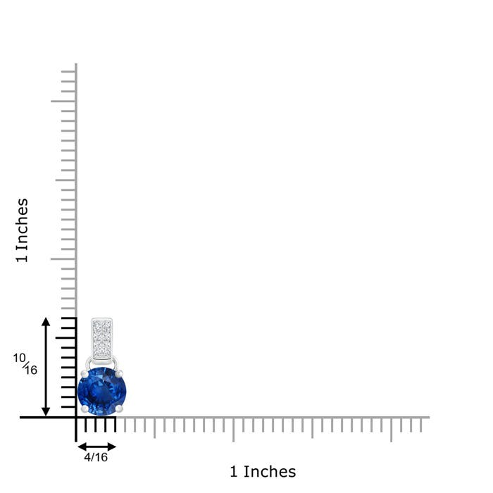 AAA - Blue Sapphire / 1.68 CT / 14 KT White Gold