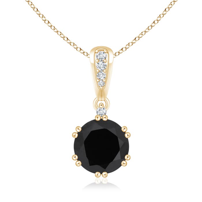 AAA - Black Onyx / 1.15 CT / 14 KT Yellow Gold