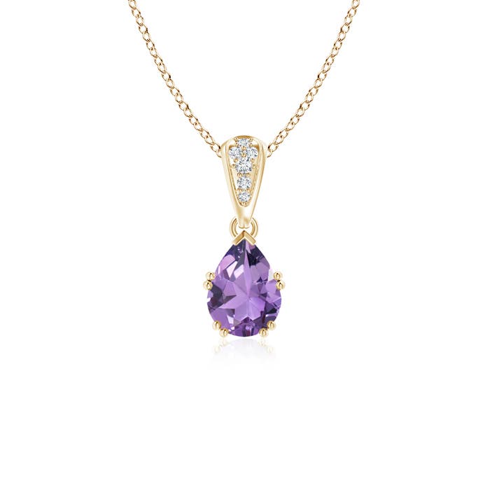 A - Amethyst / 0.71 CT / 14 KT Yellow Gold