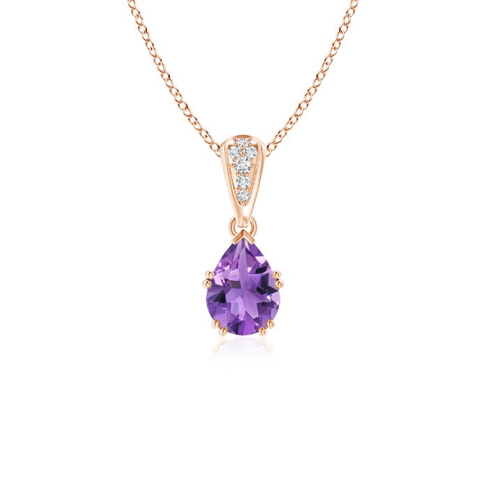 AA - Amethyst / 0.71 CT / 14 KT Rose Gold