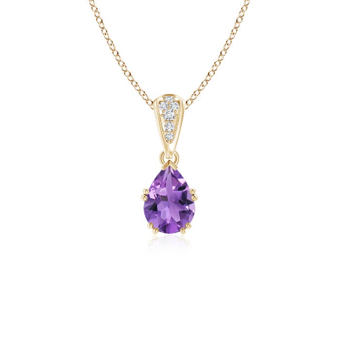 AA - Amethyst / 0.71 CT / 14 KT Yellow Gold