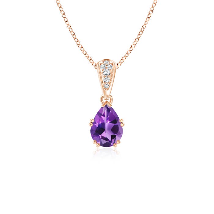 AAA - Amethyst / 0.71 CT / 14 KT Rose Gold