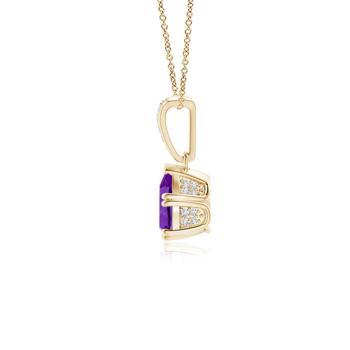 AAAA - Amethyst / 0.71 CT / 14 KT Yellow Gold