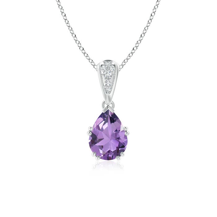 A - Amethyst / 1.15 CT / 14 KT White Gold