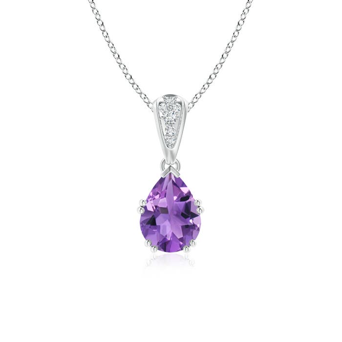 AA - Amethyst / 1.15 CT / 14 KT White Gold