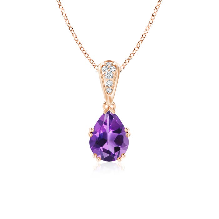 AAA - Amethyst / 1.15 CT / 14 KT Rose Gold