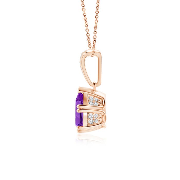 AAA - Amethyst / 1.15 CT / 14 KT Rose Gold