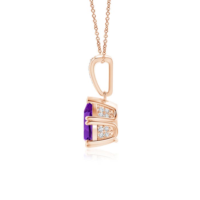 AAAA - Amethyst / 1.15 CT / 14 KT Rose Gold