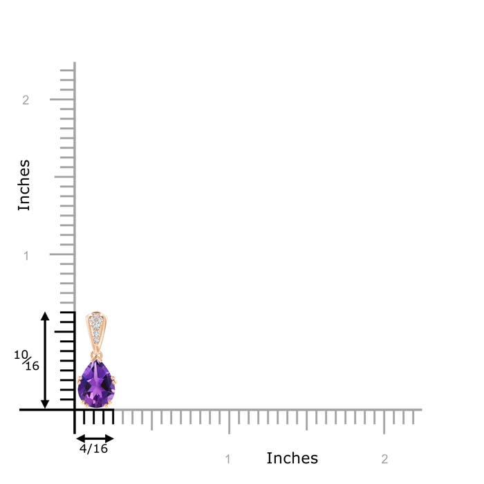 AAAA - Amethyst / 1.15 CT / 14 KT Rose Gold