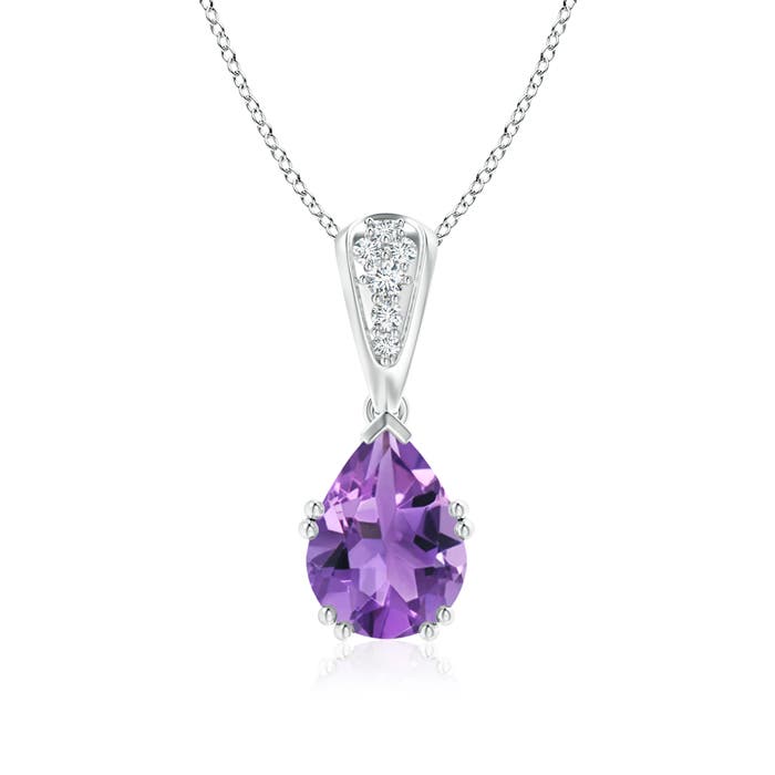 AA - Amethyst / 1.76 CT / 14 KT White Gold