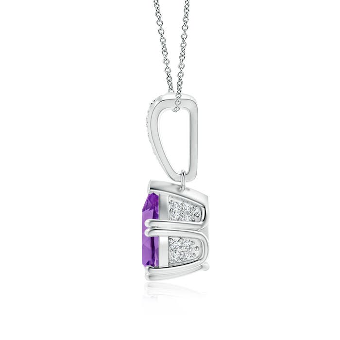 AA - Amethyst / 1.76 CT / 14 KT White Gold