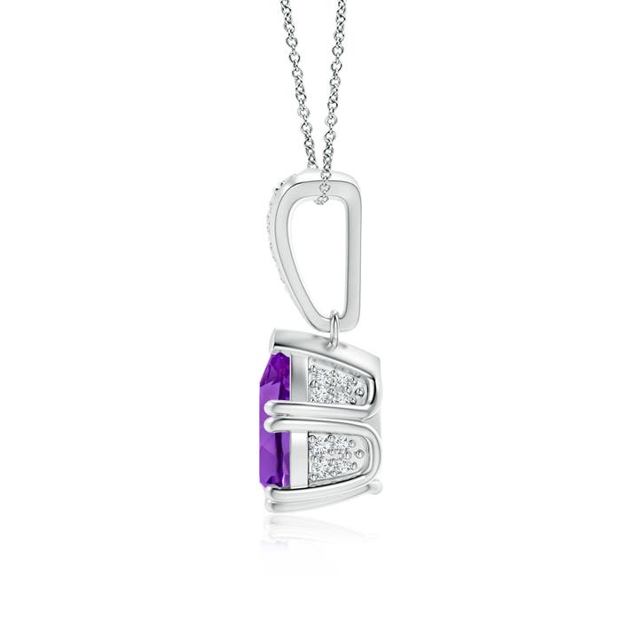 AAA - Amethyst / 1.76 CT / 14 KT White Gold