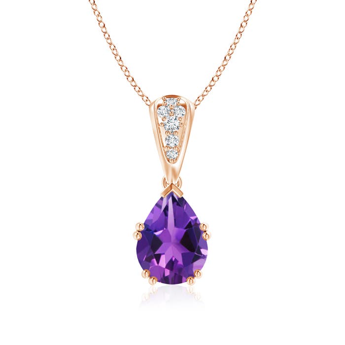 AAAA - Amethyst / 1.76 CT / 14 KT Rose Gold