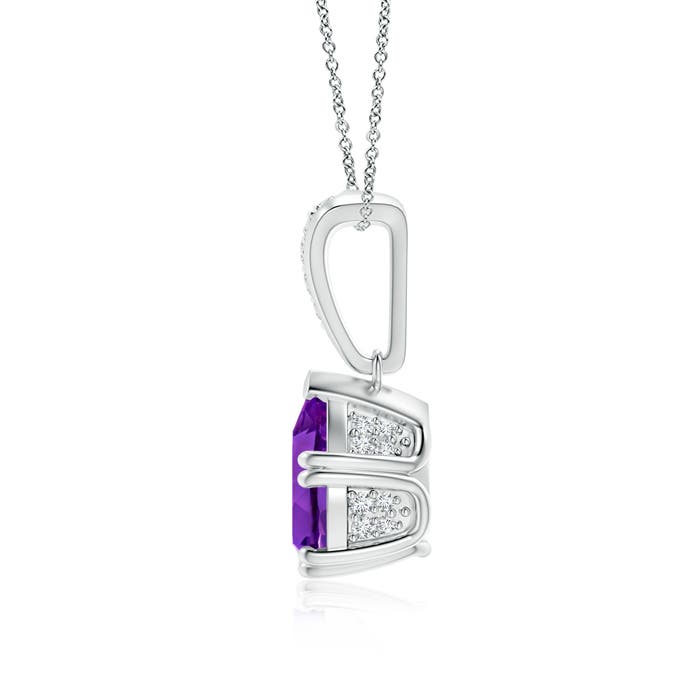 AAAA - Amethyst / 1.76 CT / 14 KT White Gold