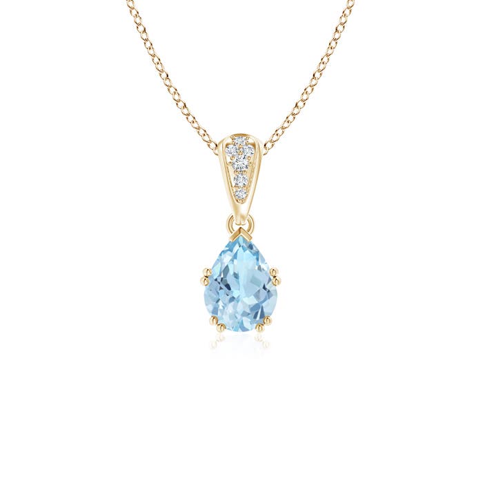 AAA - Aquamarine / 0.65 CT / 14 KT Yellow Gold