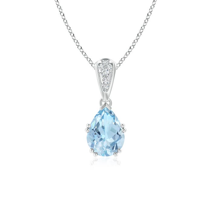 AAA - Aquamarine / 1 CT / 14 KT White Gold