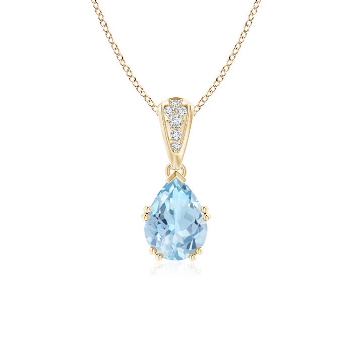 AAA - Aquamarine / 1 CT / 14 KT Yellow Gold