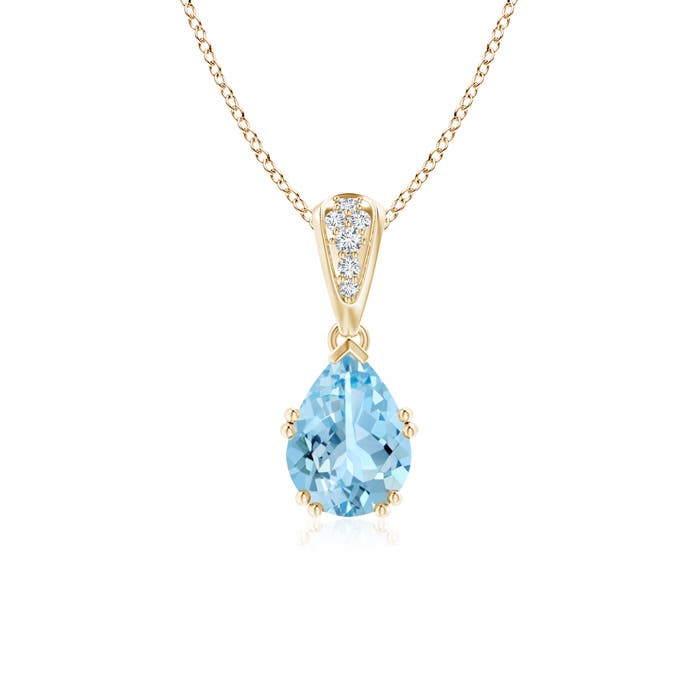 AAAA - Aquamarine / 1 CT / 14 KT Yellow Gold