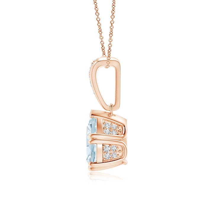 A - Aquamarine / 1.51 CT / 14 KT Rose Gold