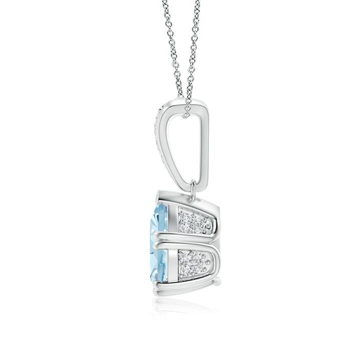 AA - Aquamarine / 1.51 CT / 14 KT White Gold