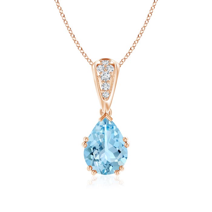 AAAA - Aquamarine / 1.51 CT / 14 KT Rose Gold