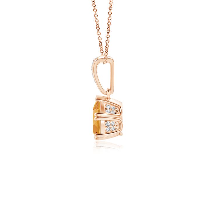 A - Citrine / 0.7 CT / 14 KT Rose Gold