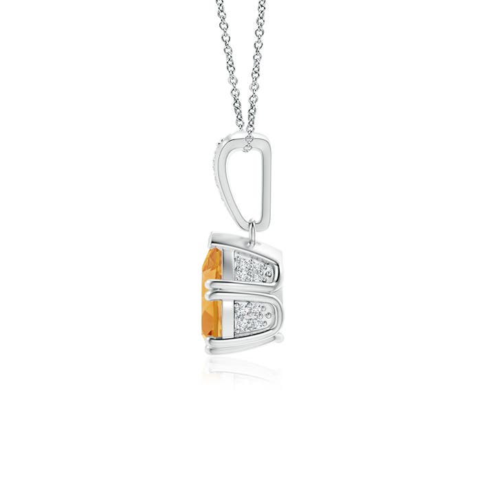 A - Citrine / 1.15 CT / 14 KT White Gold