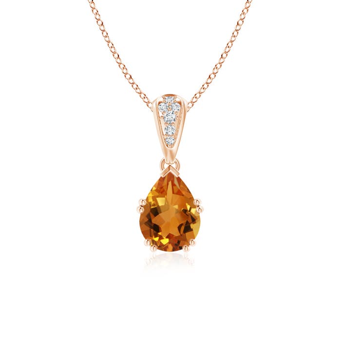 AAA - Citrine / 1.15 CT / 14 KT Rose Gold